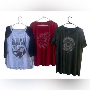 Bundle of plus size t-shirts